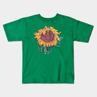 Big Sunflower Moderna Kids T-Shirt